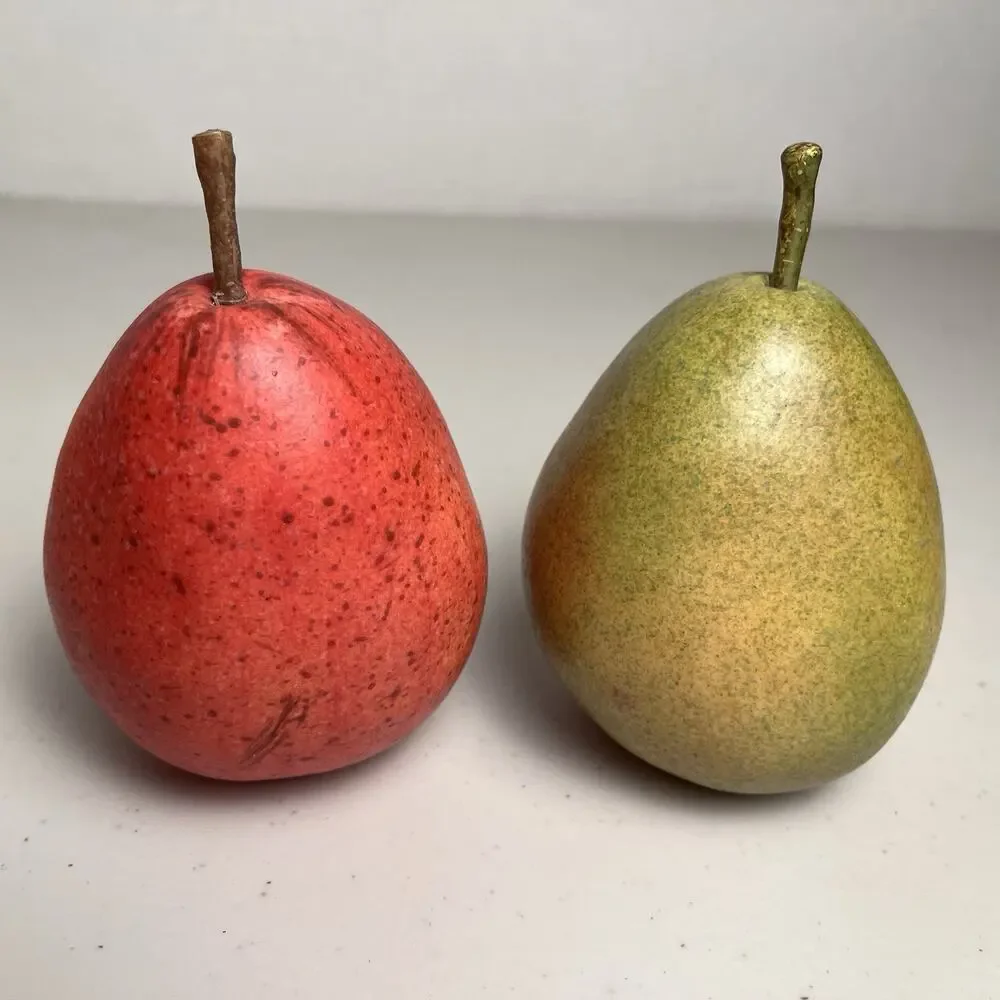 Vintage Faux Food Fruit Display Movie Prop Realistic Display BANANA PEAR PEACH